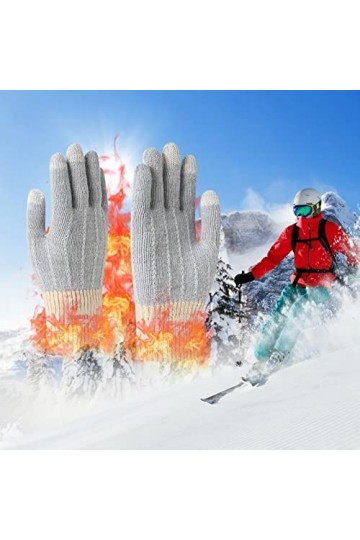 SHUBIAO Gants dextérieur doigts automne gants épais toucher écran tricoté chaud gants moufles pour femmes temps froid coule