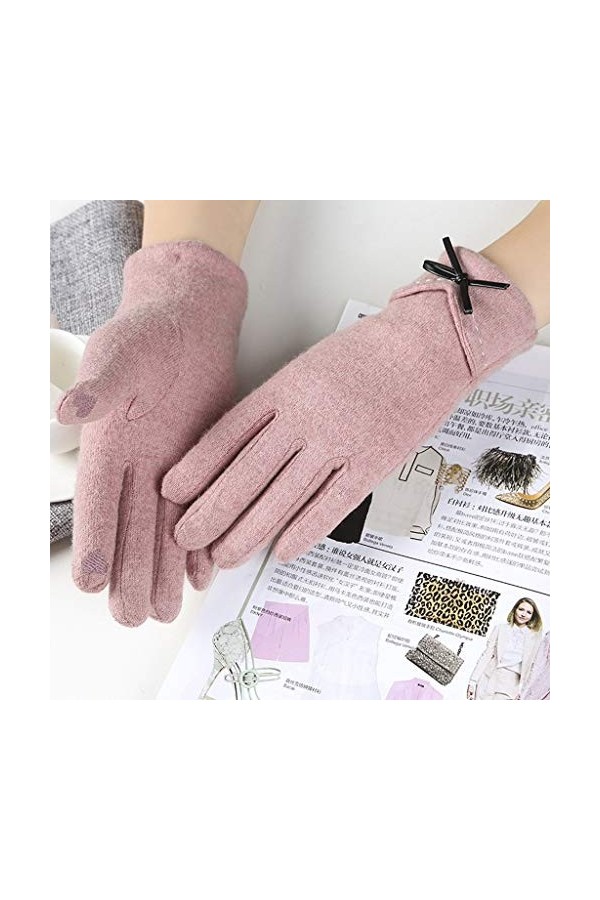 LXESWM Gants Tactiles Touch Gants Décran Hiver Épaississement Chaud Gants Femmes Coupe-Vent Imperméable À Froid Épreuve Exté