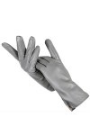 Gants en cuir simple pour femme, gants en cuir authentique, gants en peau de mouton, moufles chaudes haut de gamme pour femme