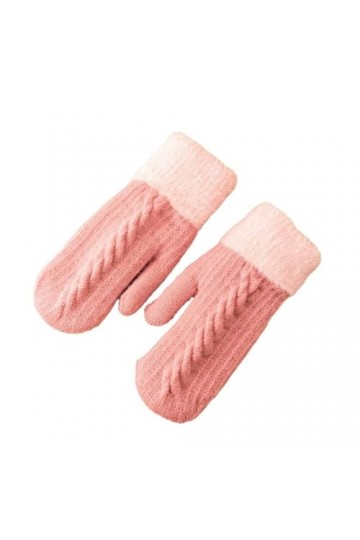 ERICAT Gants dhiver for Femmes, élastiques, épais, Doux, en Peluche, Chauds, Cinq Doigts, Coupe, for Cyclisme en Plein air 