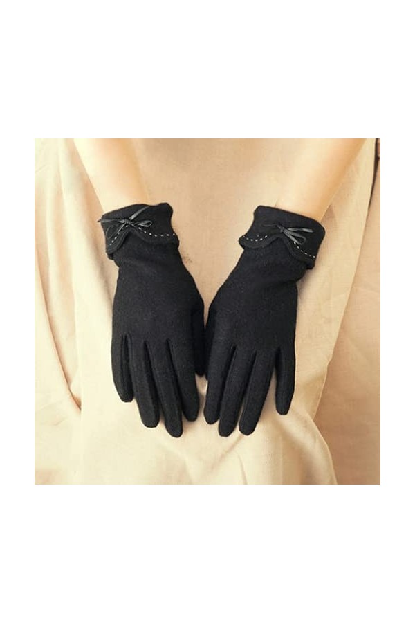 Jjshueryg Hiver Femmes Mignon Cyclisme Coupe-Vent Moutons Cisaillement Gants en Coton Automne Et Hiver Plus Velours Chaud Gan