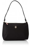 Tommy Hilfiger Poppy Shoulder Bag, Sac Femme, Noir, One Size