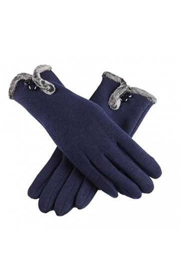 LZQPEARL Gants à écran Tactile en Coton for Femmes Color : B, Gloves Size : One Size 