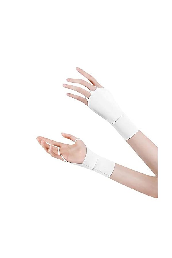 HJKOGH Glace Demi Doigt Gants Soleil Protecteur UV Doigts Ouverts Glace Soie Crème Solaire À Moitié Cool Et Respirant for Les