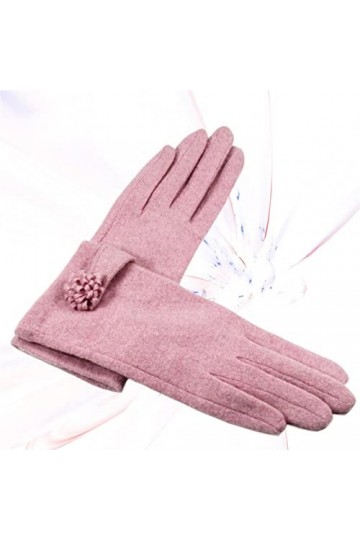 LZQPEARL Accessoires for Femmes Simple Laine Écran Tactile Dames Gants Fleurs Gants décoratifs Vélo Conduire des Gants Chauds