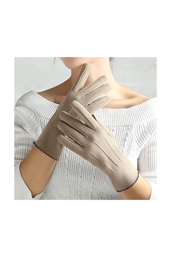 LZQPEARL Womens Winter Plus Velvet épaissir des Gants à vélo Chaud Complet for Le Sport à écran Tactile Color : A, Gloves S