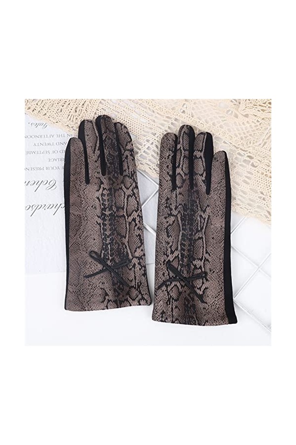 LZQPEARL Intérieur Peluche épaisseur Femme Chaude Gants Hiver Cyclisme en Plein air écran Tactile Conduite Mitaines Color : 