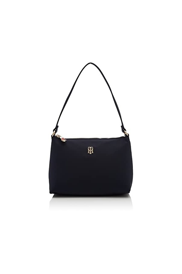Tommy Hilfiger Poppy Shoulder Bag, Sac Femme, Noir, One Size
