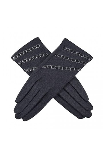 ZAJ Garder au Chaud Gants Chauds for Femmes - Gants à écran Tactile dhiver - Gants Thermiques à Doigts fractionnés - Gants à