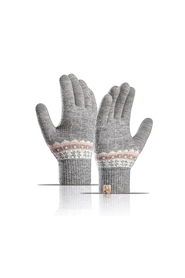 Gants tendance en tricot thermique pour femme pour écran tactile, écran tactile, pour smartphone, cyclisme, course à pied, sp