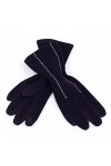 Moufles de conduite pour femme Automne Hiver Fine Broderie Ligne Écran Villi Coutures Chaudes Gants Sport Cyclisme