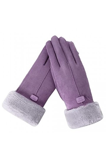 SYT-MD Gants, Femmes Gants dhiver Chaud écran Tactile Confortable épais Polaire Doublure Gants Plein Doigt Mitaines Conduite