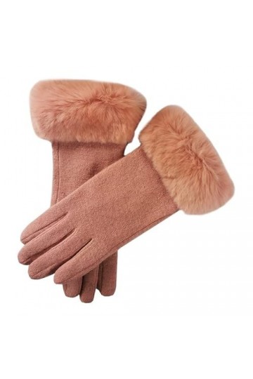 QLSWZC gants hiver femme chaud Gants dhiver en fourrure de loutre for femmes Gants déquitation et de conduite