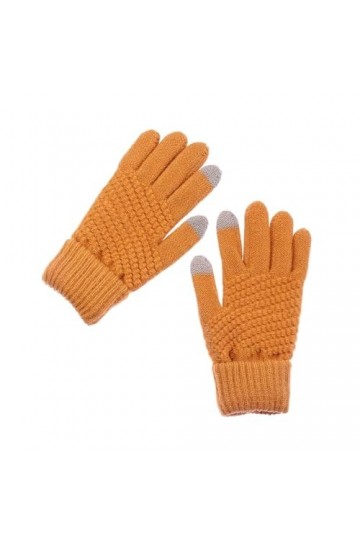 ERICAT Gants dhiver en laine tricotée for femmes, gants à doigt complet, épais, mitaines for filles et femmes, gants en lain