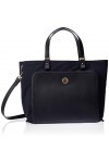 Tommy Hilfiger Th Elegant Tote, Sacs bandoulière femme, Bleu Sky Captain , 1x1x1 cm W x H L 