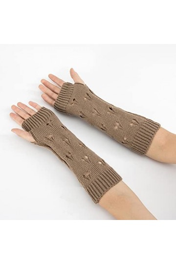 Gants Gloves Moufles Hiver Homme Femme Gants pour Dames Gants Chauffe-Mains pour Dames Bras pour Femmes Crochet Gants Creux G