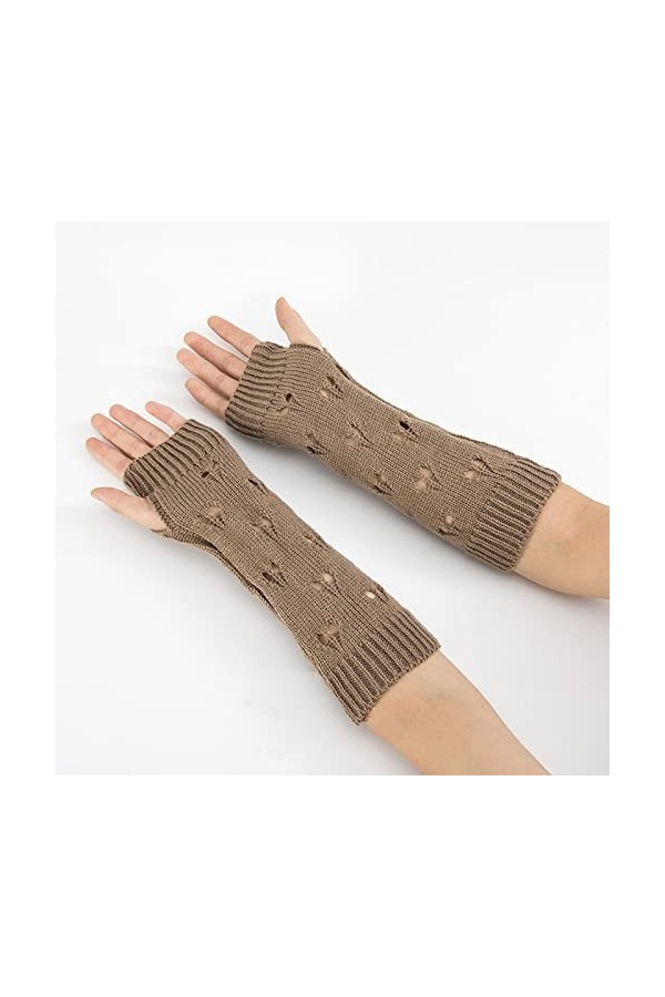 Gants Gloves Moufles Hiver Homme Femme Gants pour Dames Gants Chauffe-Mains pour Dames Bras pour Femmes Crochet Gants Creux G