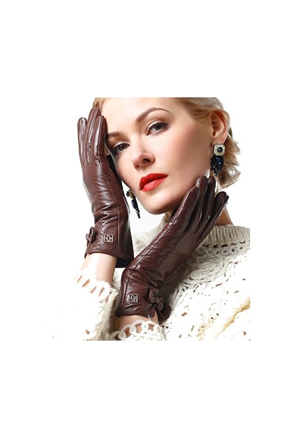 NappaNovum - Gant - Femme - rouge - XX-Large