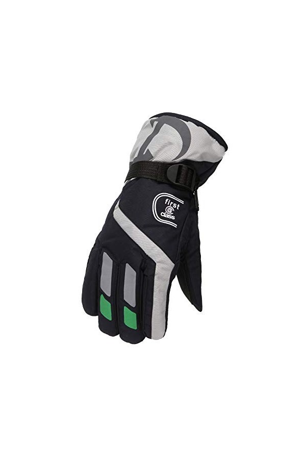 Berrysun Gants Gants Hiver et Chauds Gants Coupe Vent Adulte Gants Gants de Ski Gants Moufles Color : Navy, Size : One Size 