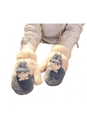 WRLRUILIAN Gants Thermiques dextérieur Femmes épais Tricot Joli étudiant Mignon équitation dun vélo et de Velours en Peint 