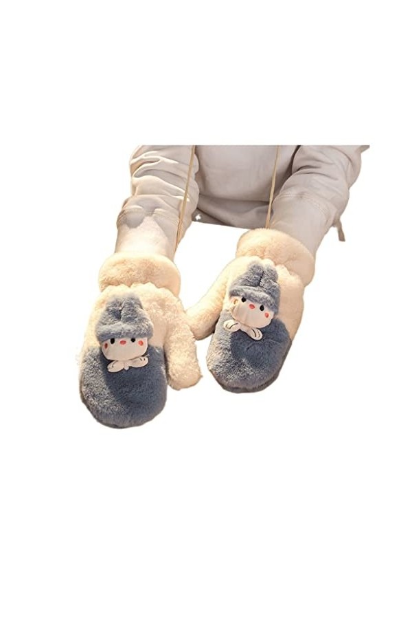 WRLRUILIAN Gants Thermiques dextérieur Femmes épais Tricot Joli étudiant Mignon équitation dun vélo et de Velours en Peint 