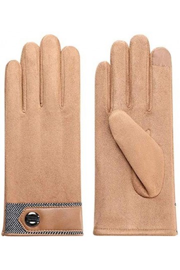 L.HPT Warm Gloves Plus Velvet - Gants Coupe Section: café Mince 