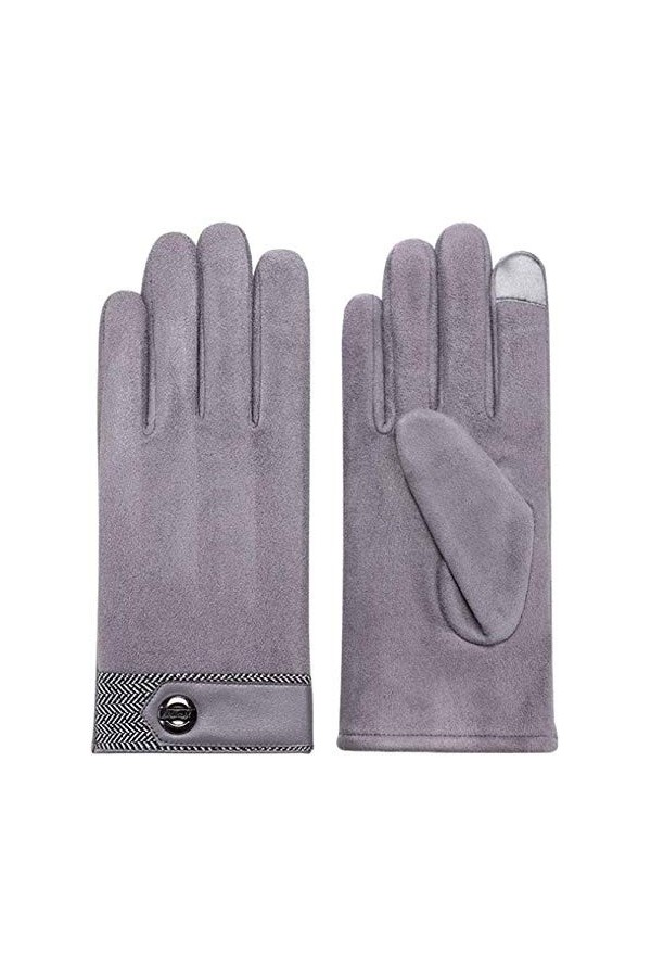 L.HPT Warm Gloves Plus Velvet - Gants Coupe Section: café Mince 