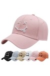 Baynetin Casquette de Baseball, Coton Anti-Soleil Baseball Cap avec Brodée, Homme Femme été Unisexe Réglable Casquettes Hip H