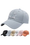 Baynetin Casquette de Baseball, Coton Anti-Soleil Baseball Cap avec Brodée, Homme Femme été Unisexe Réglable Casquettes Hip H