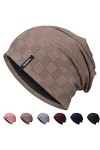Bonnet souple pour homme et femme, fin et léger, en tricot jacquard, bonnet souple et ample, unisexe, style hip-hop, pour lh