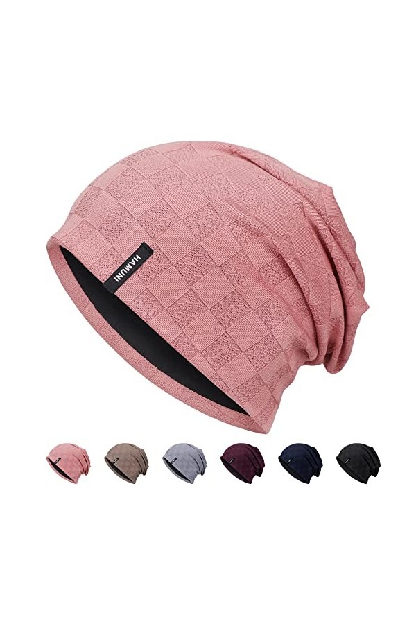 Bonnet souple pour homme et femme, fin et léger, en tricot jacquard, bonnet souple et ample, unisexe, style hip-hop, pour lh