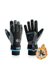 AIGEVTURE Gants de travail dhiver imperméables, gants de travail pour temps froid pour femme, gants dhiver isolés pour écra