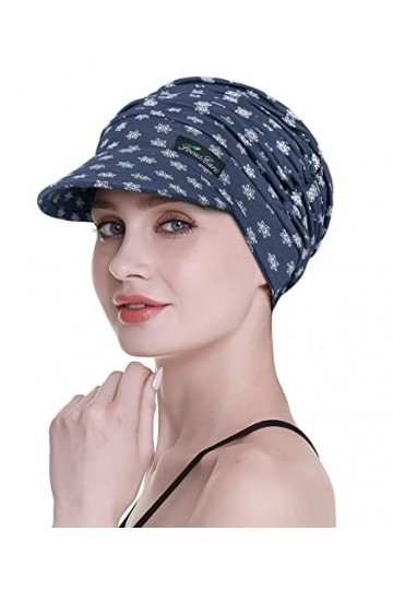 FocusCare Casquette Gavroche pour Femmes De Chemo en Coton Chapeaux De Cowboy Bonnet Seau pour Perte De Cheveux