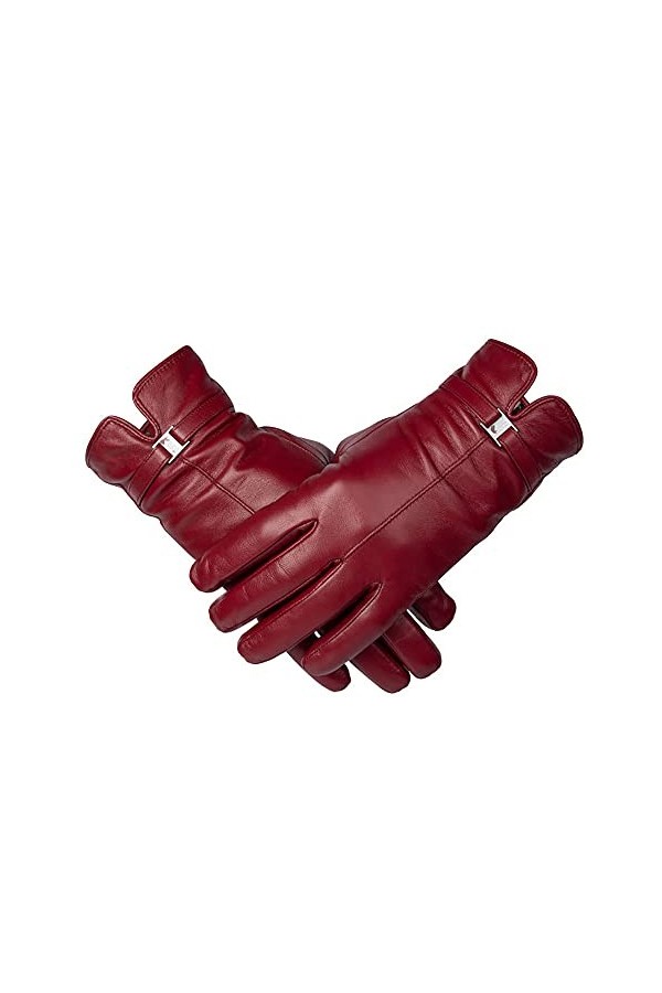 ALYHYB Gants dhiver pour maman, gant de sport de plein air pour femme, mitaines en peau de mouton à écran tactile coupe-vent