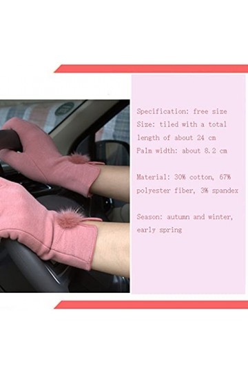 Gants confortables pour femmes - Gants dhiver élégants pour écran tactile - Gants fendus avec doublure en peluche chaude co