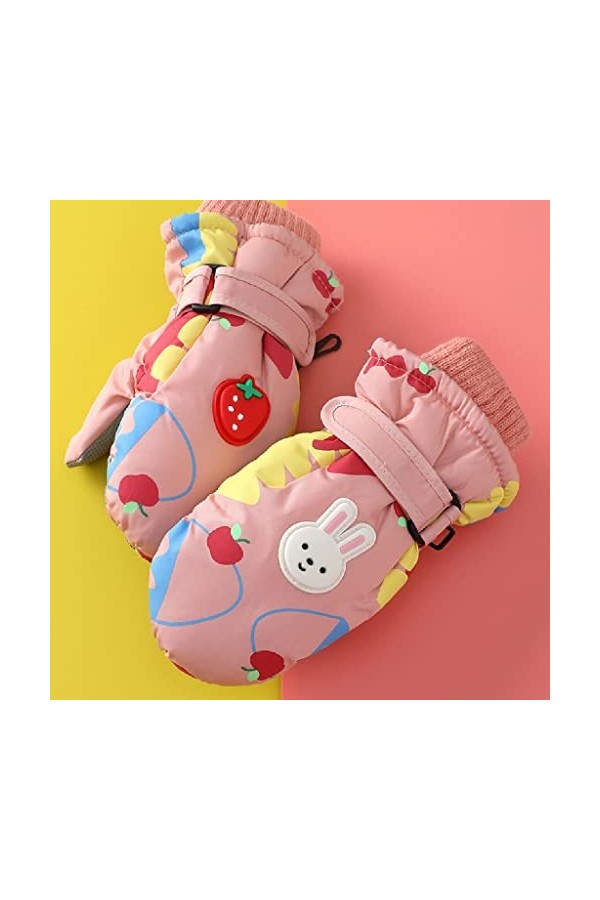 Gants dhiver pour femme en polyester peluche avec doublure en polaire - Pour la randonnée, la conduite, la course à pied, le