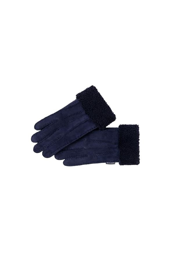 Nordvek - Gants pour femme avec bordures en fourrure - cuir de mouton véritable - 301-100