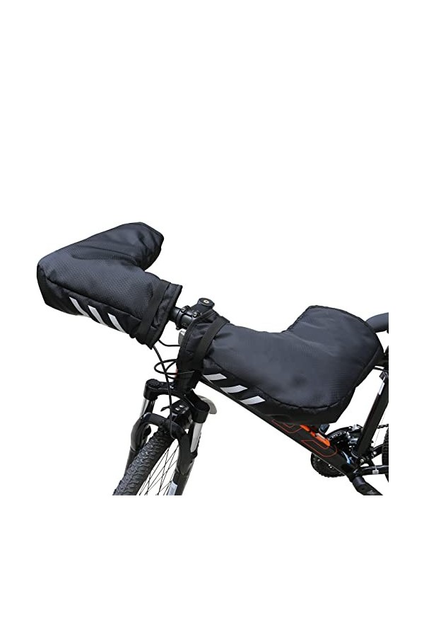 Moufles de guidon de vélo, moufles de vélo de montagne, chauffe-mains pour le cyclisme dhiver, chaudes, coupe-vent, imperméa