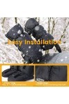 Orzbow Hiver Gants Poussette,Imperméable Protège-Mains Poussette en Doux Chaud Coupe-Vent et Imperméable Antigel,Universel Ch