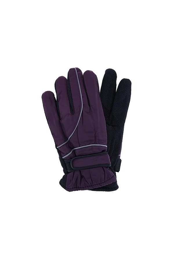 Gants de ski dhiver en microfibre pour femme Taille unique, Violet, taille unique