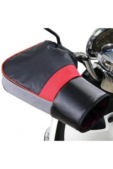 Vélo Guidon Mitaines Réfléchissant Homme Femme Manchons dhiver Imperméables pour Guidon Vélo Manchons de Vélo Guidon Coupe V