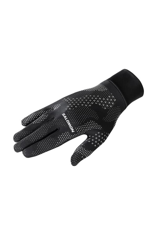 Salomon Cross Warm Gants Imperméables Unisexe, Parfaits pour le Ski, le Snowboard et la Randonnée, Deep Black, M