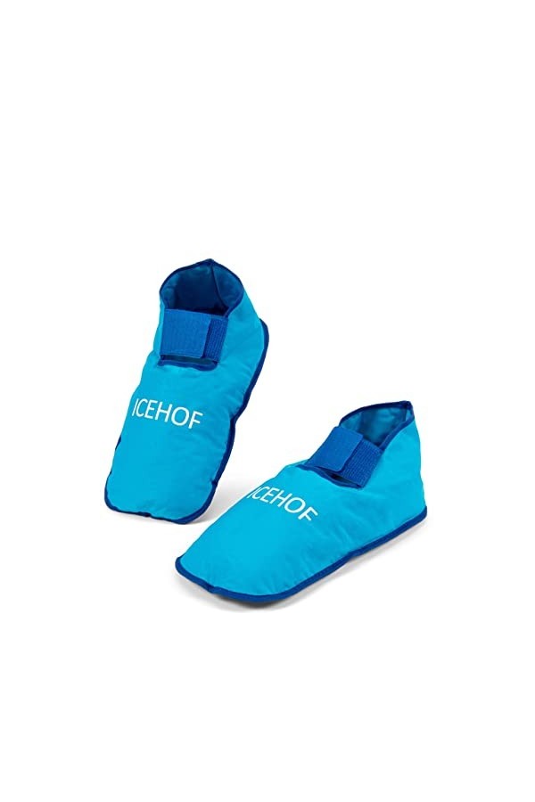 ICEHOF Chaussettes rafraîchissantes 1 paire Tissu doux - Chaussures de refroidissement avec gel thérapie pieds froide pour 