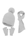 Chapeaux Femme Hiver Et Écharpe Femmes & Hommes Automne Hiver Chaud Mignon Laine Chapeau Écharpe Gants Slouchy Trois Pièces H