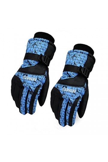 Yajun Gant Isolée Hiver Polaire Chaud Moufle de Montagne Hommes Femmes Imperméable Coupe-Vent Neige Moto Mitaine pour lescal