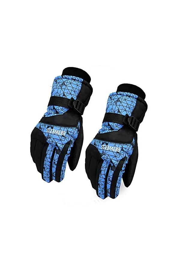 Yajun Gant Isolée Hiver Polaire Chaud Moufle de Montagne Hommes Femmes Imperméable Coupe-Vent Neige Moto Mitaine pour lescal