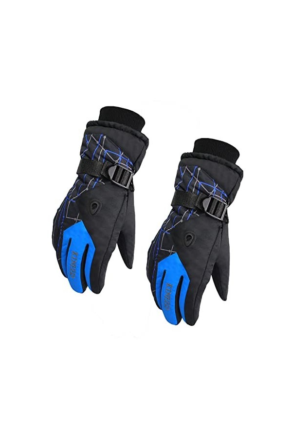 Yajun Gant Isolée Hiver Polaire Chaud Moufle de Montagne Hommes Femmes Imperméable Coupe-Vent Neige Moto Mitaine pour lescal