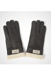 YISEVEN Hiver Femmes Gants en Cuir Peau de Mouton Moelleux Poignet en Sherpa Fourrure de Laine Doublé Chauffé Pour lHiver Co