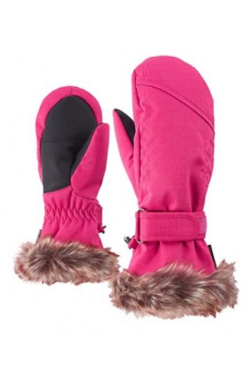 Ziener Gants de Ski de LED Moufles pour Fille Taille 4 Black-Stru