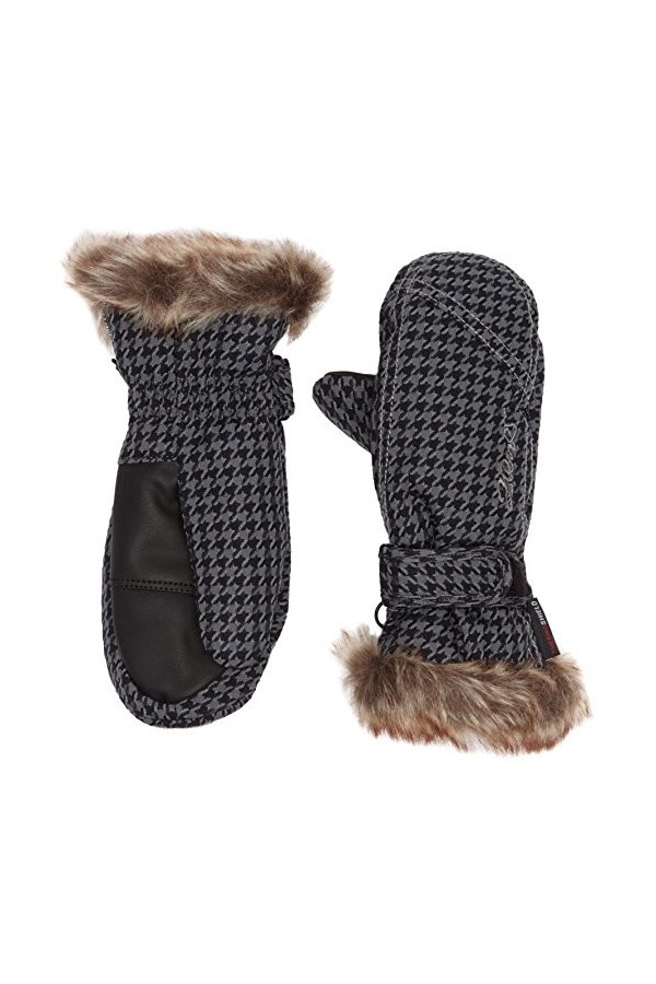 Ziener Gants de Ski de LED Moufles pour Fille Taille 4 Black-Stru